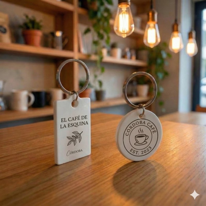 Llavero de Plastico para Sublimado x 10