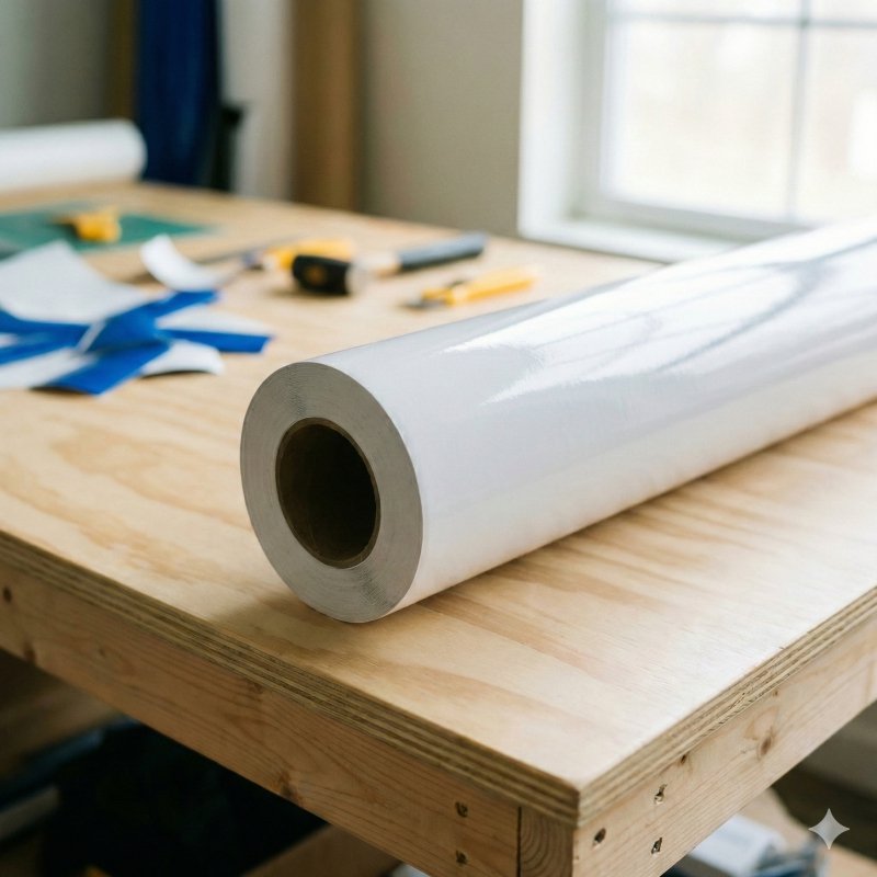 Vinilo Adhesivo Blanco – 61 cm de ancho ($8.100 el ML)